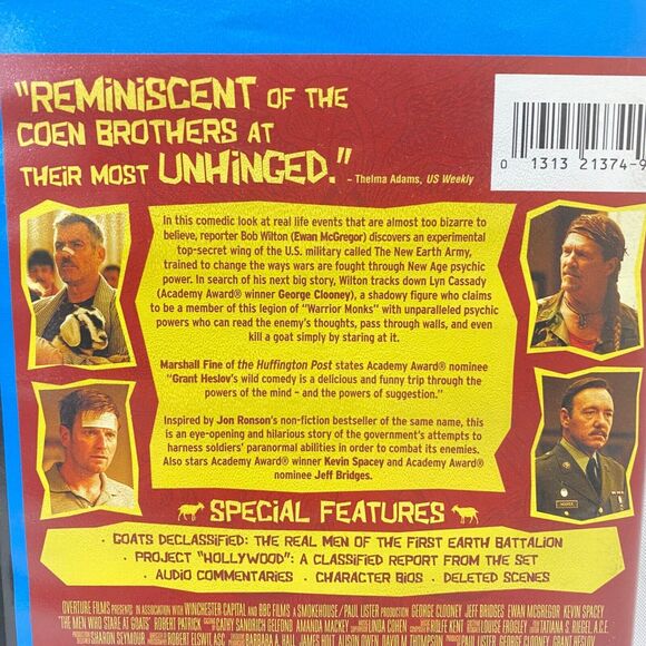 The Men Who Stare At Goats Blu Ray Rated R With Tall Case George Clooney - Picture 5 of 9